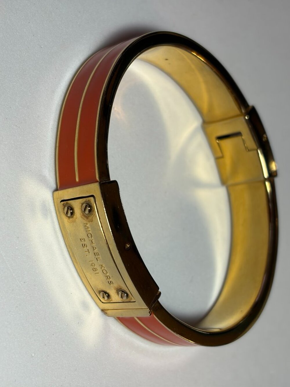 Michael Kors Hinged Logo Bracelet